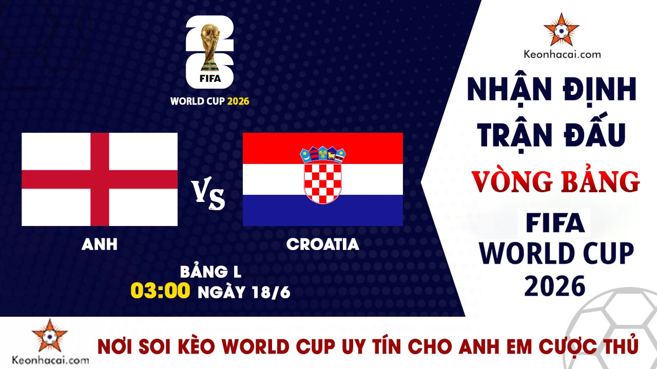 Nhận Định Anh vs Croatia, 03h00 Ngày 18/6: Tam Sư quyết tâm đòi nợ